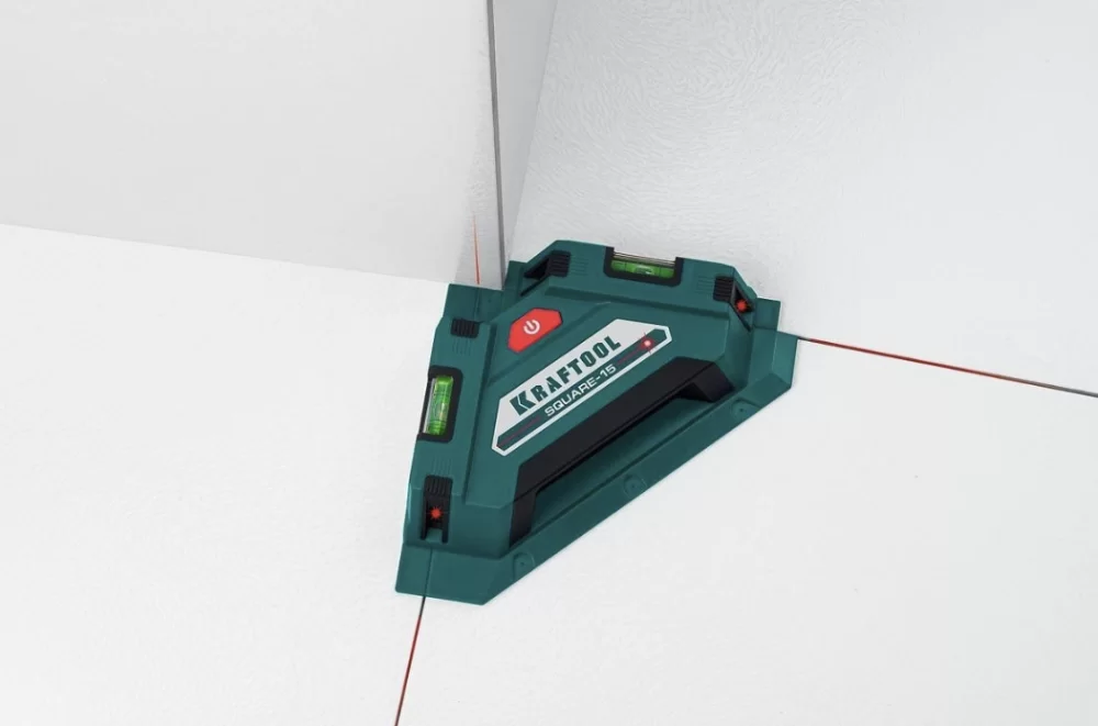 Лазерный угольник для кафеля Kraftool Square-15 (34705) – фото №5 Лазерный угольник для кафеля Kraftool Square-15 (34705) – №5