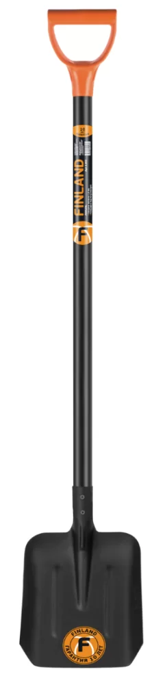 Лопата совковая Finland с ребрами жесткости (1456-ч) – №1