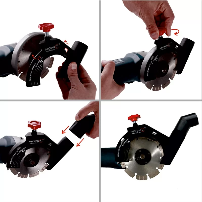 Насадка-пылеотвод для УШМ Mechanic AirDuster 230 мм №1