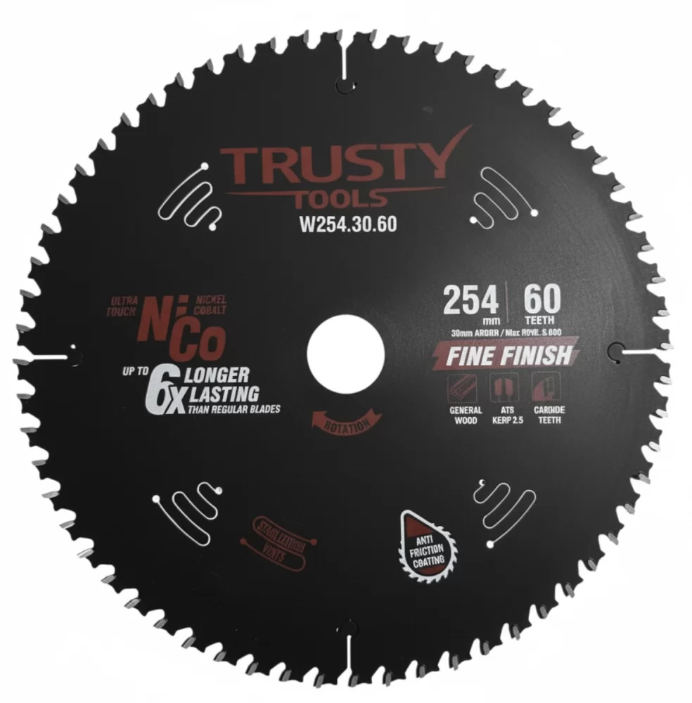 Диск пильный Trusty-Tools Fine Finish 254х30 мм 60Т – фото №1 Диск пильный Trusty-Tools Fine Finish 254х30 мм 60Т – №1