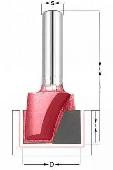 Фреза для выравнивания плоскости дна Procut 22х20х50 мм S=8 – фото №1 Фреза для выравнивания плоскости дна Procut 22х20х50 мм S=8 – №1