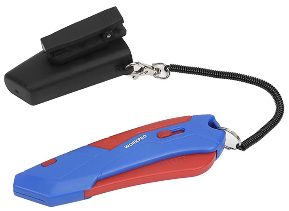 Нож автоматический WORKPRO с чехлом (WP213010) – №1