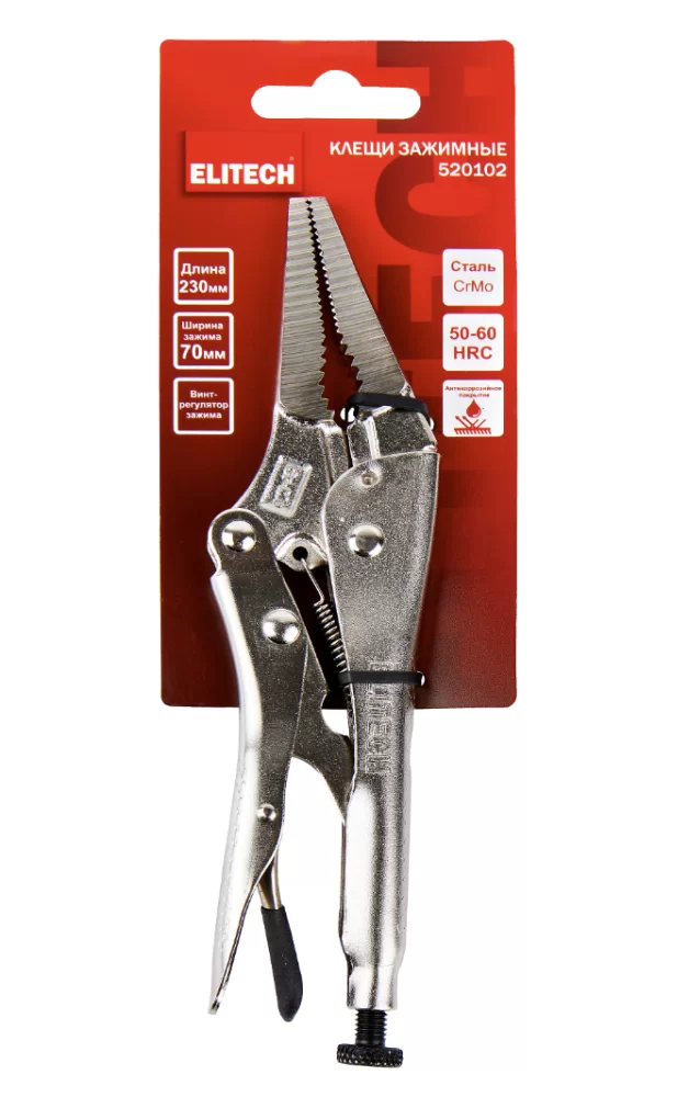 Клещи зажимные Elitech 520102 – №1
