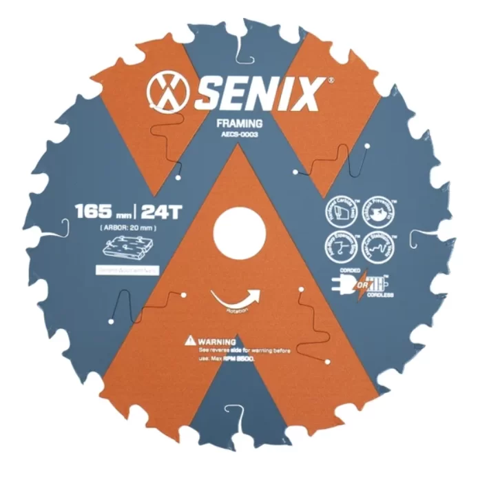 Диск пильный Senix 165 мм х 20 мм 24Т по дереву – №1