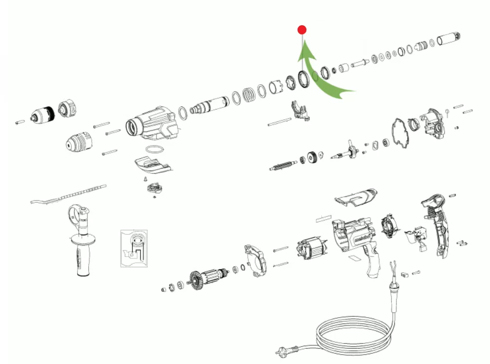 Шестерня промежуточная Metabo для перфораторов KHE 2660/ 2860 Quick №1
