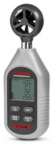 Анемометр-термометр измеритель скорости потока воздуха Crown CT44098 – №1