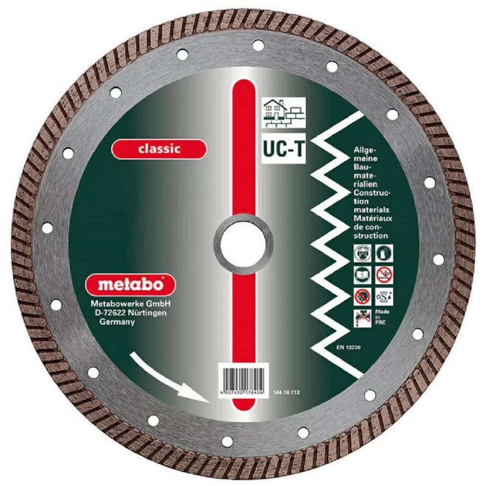 Диск алмазный Metabo Classic Turbo 125х22,2 мм универсалальный – №1
