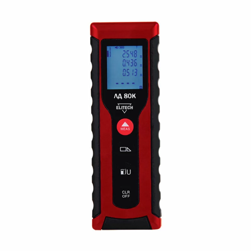 Лазерный дальномер Elitech ЛД 80К – фото №1 Лазерный дальномер Elitech ЛД 80К – №1