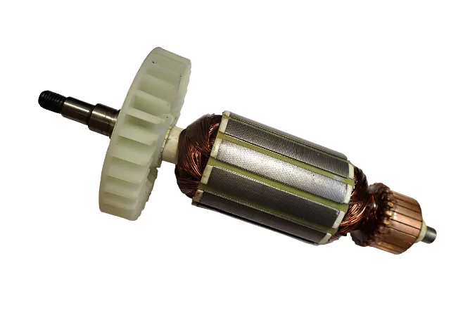 Якорь (ротор) для УШМ Интерскол 150/1300 без лысок – фото №1 Якорь (ротор) для УШМ Интерскол 150/1300 без лысок – №1