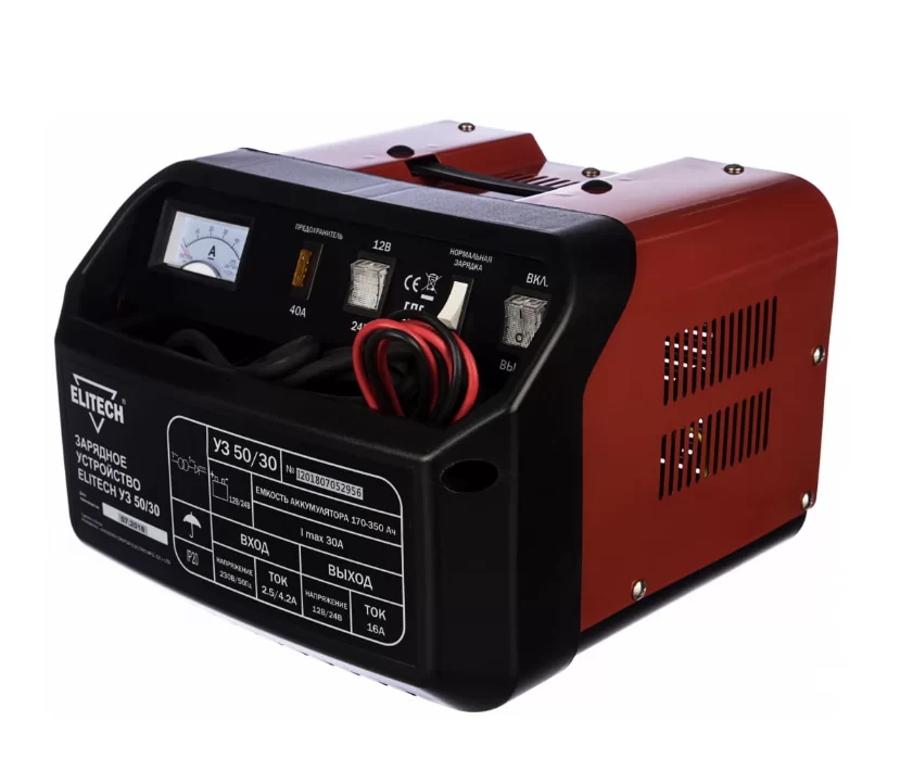 Пуско-зарядное устройство Elitech УЗ 50/30 для автомобильных аккумуляторов – №1
