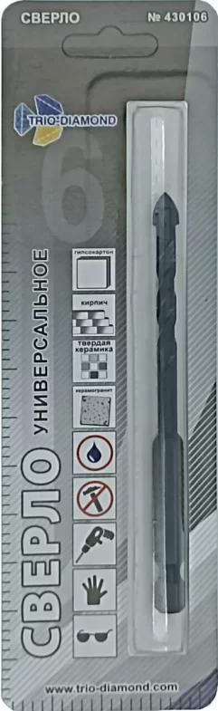 Сверло универсальное Trio Diamond 6 мм – №1