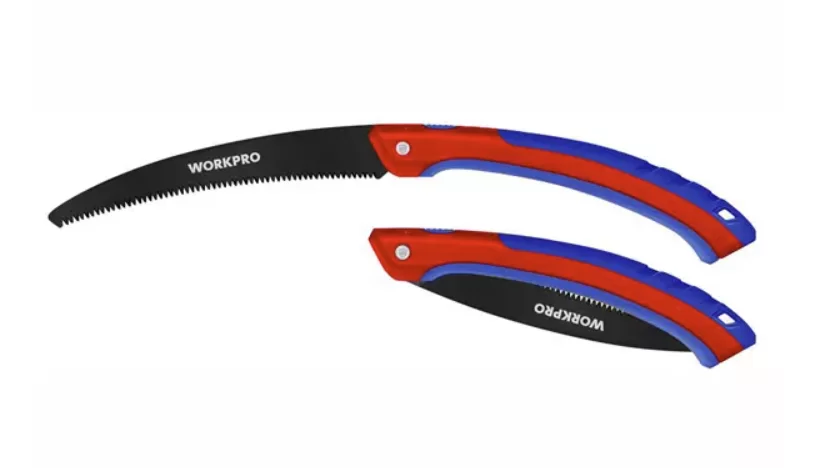 Ножовка садовая WORKPRO 250 мм складная с изогнутым лезвием (WP333003) – №1