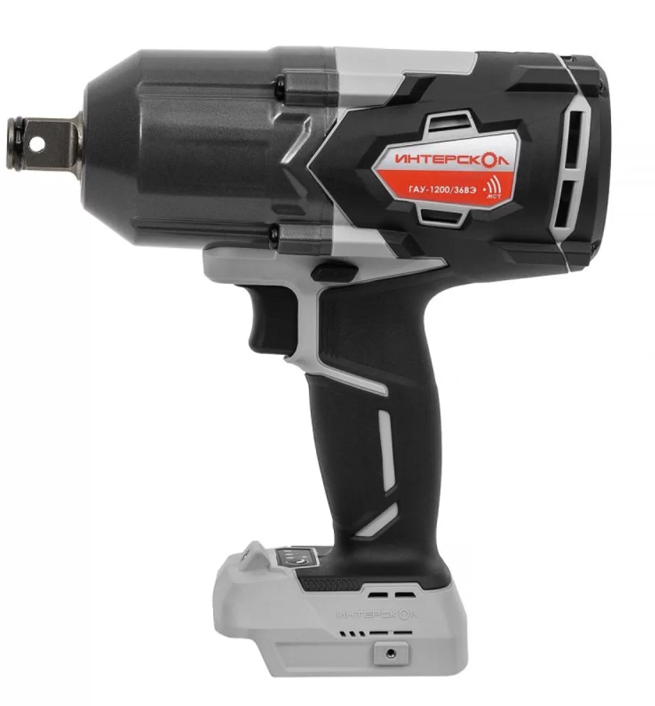 Аккумуляторный ударный гайковерт Интерскол ГАУ-1200/36ВЭ (без акк. и з/у) картон №1
