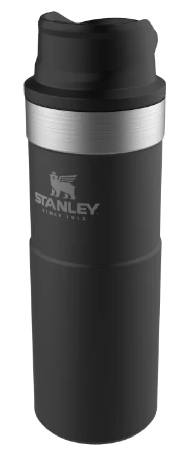 Термокружка Stanley Classic Trigger Action One Hand 0,47 л черная №1