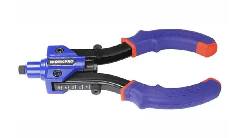 Заклепочник WORKPRO 250 мм двуручный + 3 размерных насадки (WP225004) – фото №1 Заклепочник WORKPRO 250 мм двуручный + 3 размерных насадки (WP225004) – №1