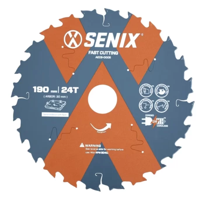 Диск пильный Senix 190 мм х 30 мм 24Т по дереву – №1
