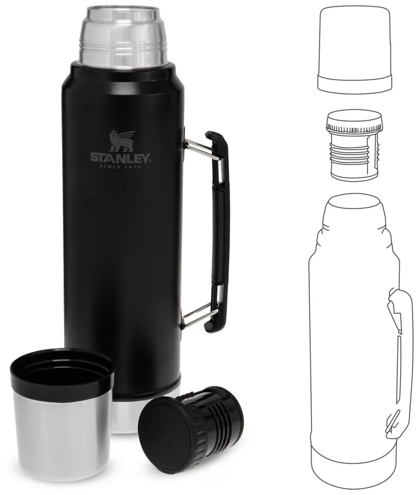 Термос Stanley Classic 1,0 л черный – фото №2 Термос Stanley Classic 1,0 л черный – №2