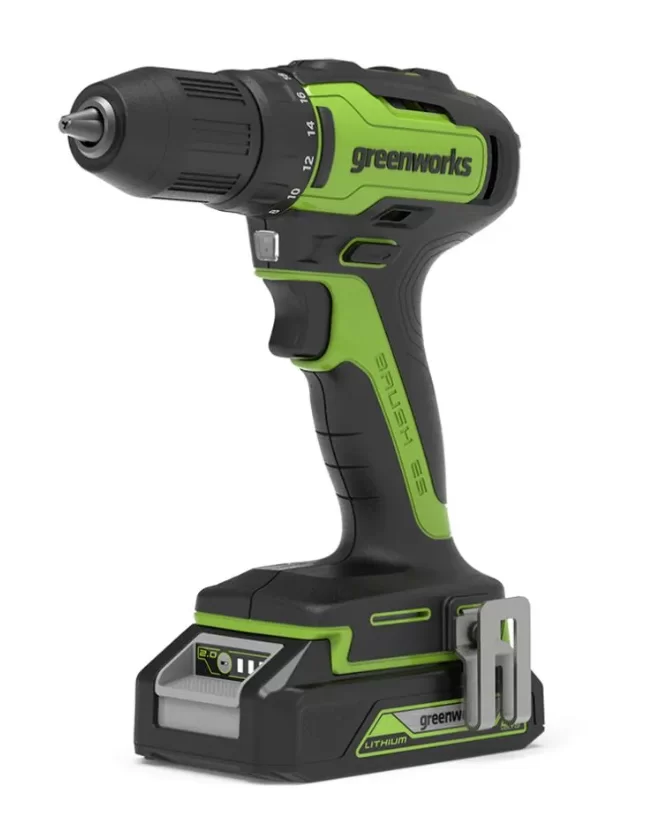 Аккумуляторная дрель-шуруповерт Greenworks GD24DD35 24В (1х2 Ач) – №1