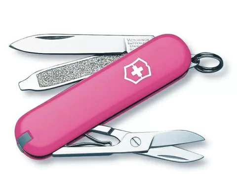 Нож-брелок многофункциональный Victorinox Classic SD Pink (0.6223.51) – №1