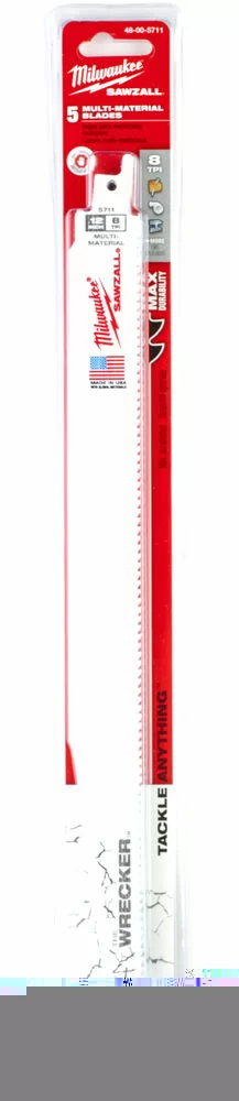 Полотно сабельное Milwaukee The Wrecker 300х3,2 мм (1 шт) – №1