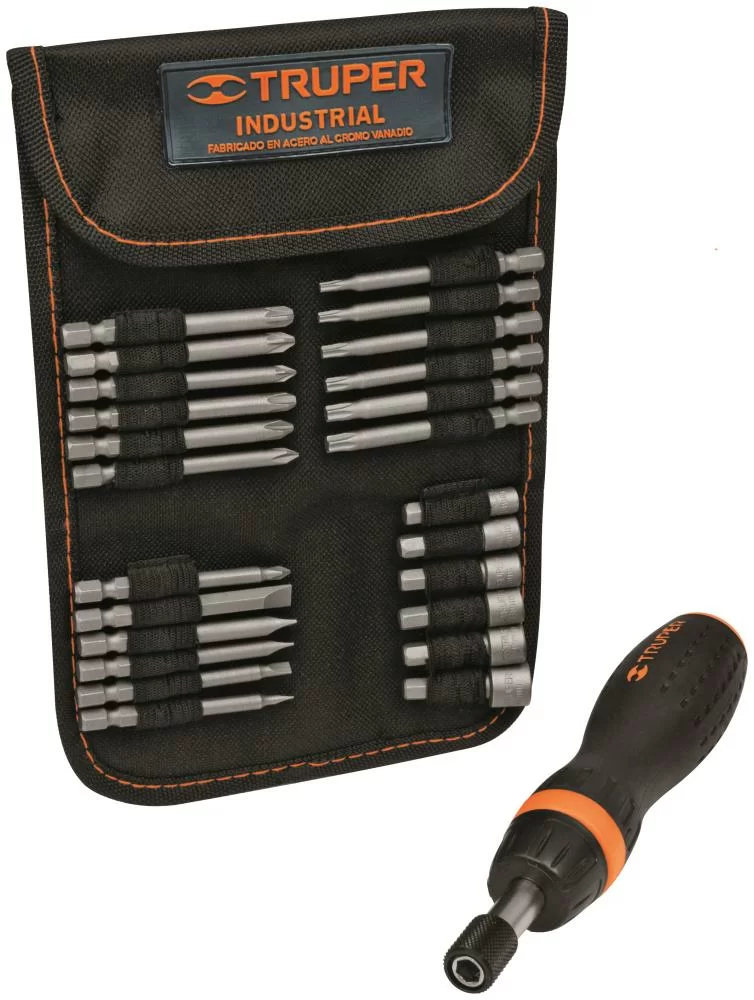Отвертка с трещоткой и битами Truper JDM-26 (18219) – №1
