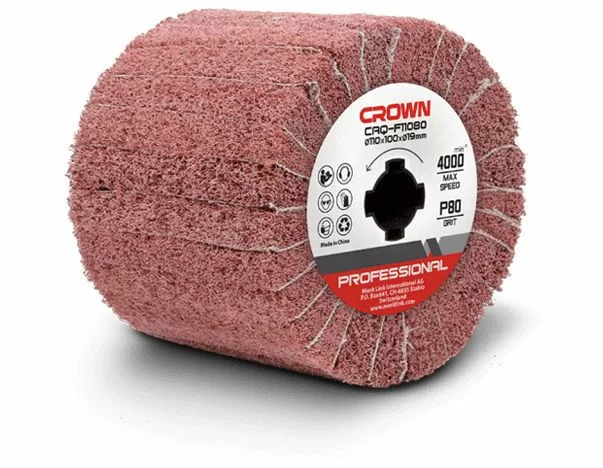 Щетка для браширования Crown CAQ-F11080, абразивная – №1