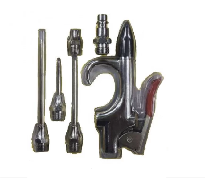 Пневматический продувочный пистолет AEZ + насадки 010458(4) – фото №1 Пневматический продувочный пистолет AEZ + насадки 010458(4) – №1