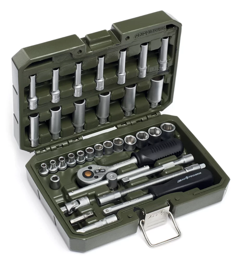 Набор головок и принадлежностей Дело Техники 1/4" (35 шт) – №1