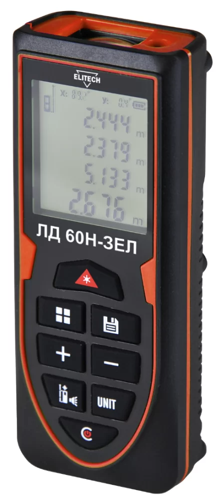 Лазерный дальномер Elitech ЛД 60Н-ЗЕЛ – №1