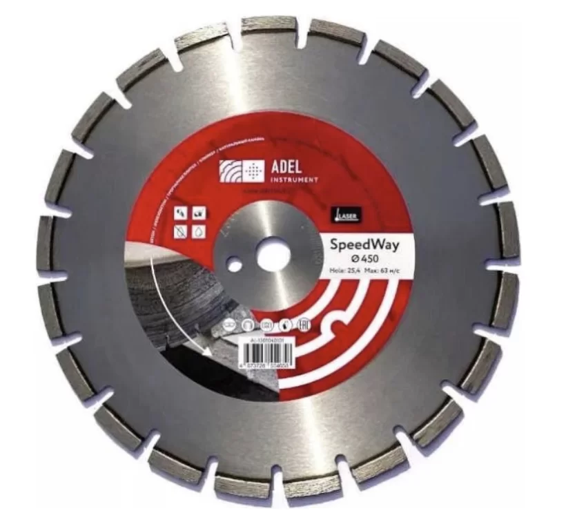 Диск алмазный Adel Instrument Speedway 450х4,0х25,4 мм универсальный – №1
