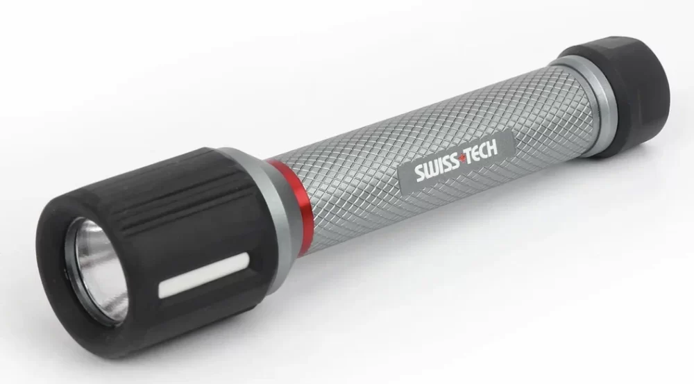 Фонарик Swiss+Tech 2AA 100/35 м ударопрочный, алюминиевый корпус – №1