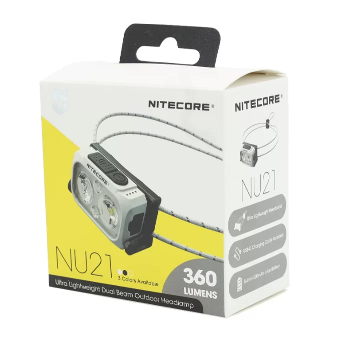Фонарь налобный Nitecore NU21 черный №1
