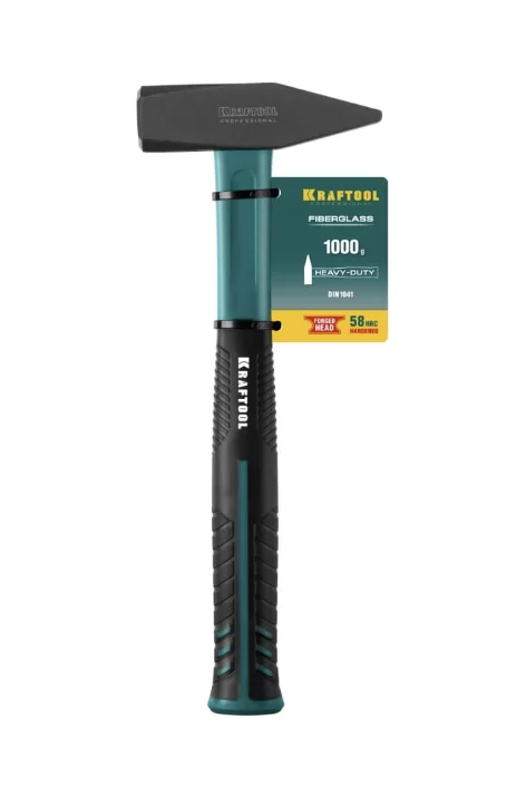 Молоток слесарный Kraftool 1000 гр с фиберглассовой рукояткой (2007-010) – №1