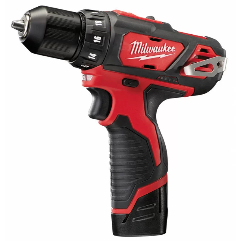 Аккумуляторная дрель-шуруповерт Milwaukee M12 BDD-202C (2х2,0 Aч) – №1