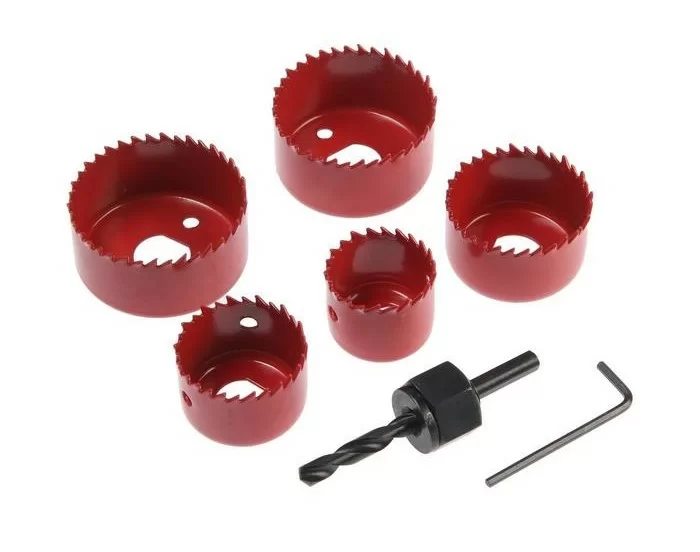 Набор кольцевых пил Strong 32-54 мм (6 шт) – фото №1 Набор кольцевых пил Strong 32-54 мм (6 шт) – №1