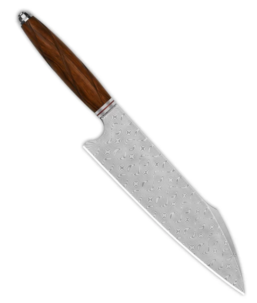 Нож кухонный QSP Harpoon Chef 8"с клинком из стали Damascus (QS-KK-001B) №1