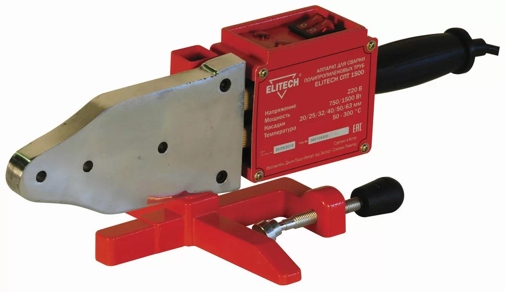 Сварочный аппарат для полипропиленовых труб Elitech СПТ 1500 – №1