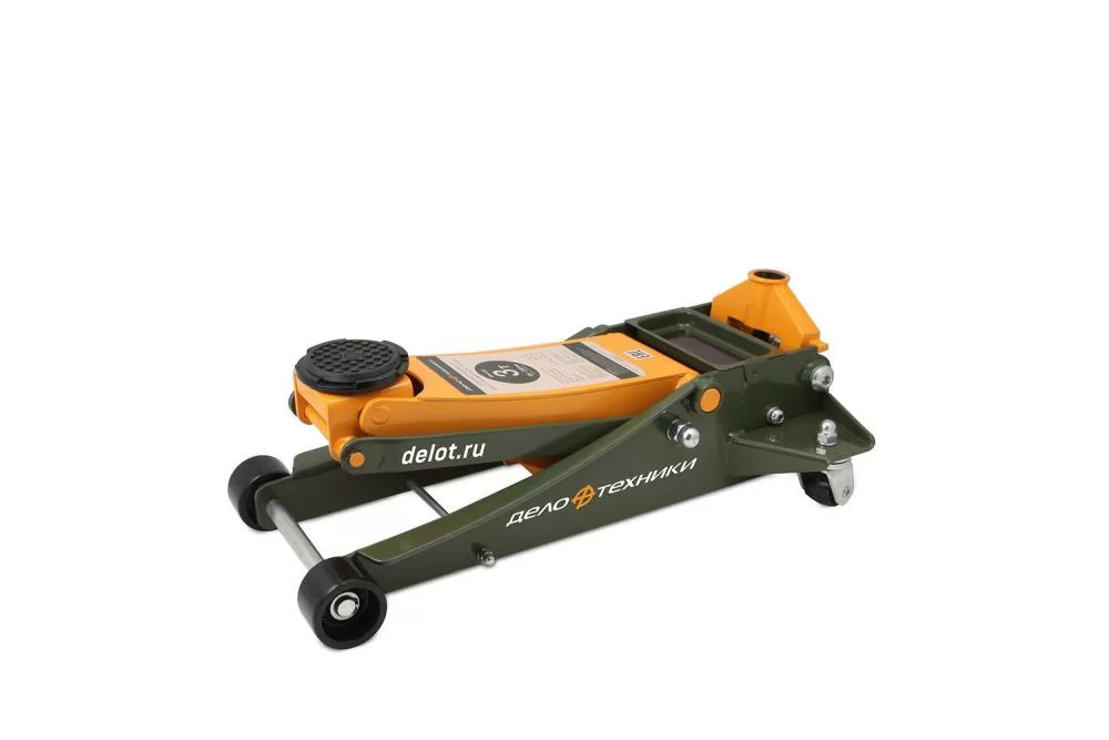 Домкрат подкатной Дело Техники 3т, 85-500 мм двухплунжерный – №5