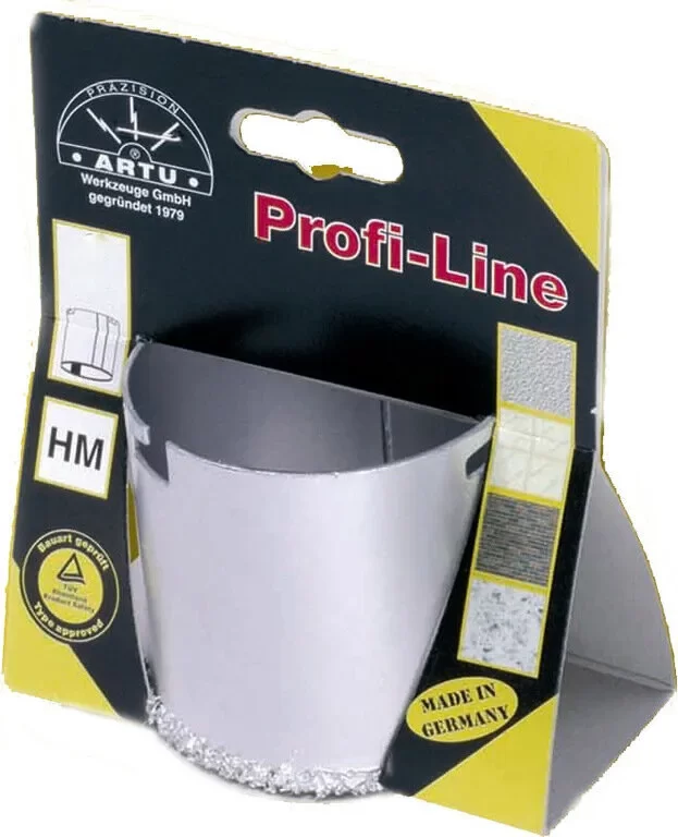 Коронка твердосплавная Artu Profi-Line HM 53 мм по керамике – №1