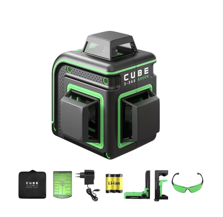 Уровень лазерный ADA CUBE 3-360 Green Home Еdition №1