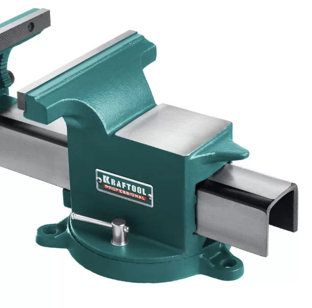 Тиски слесарные Kraftool Steel 250 мм, поворотные с наковальней №1
