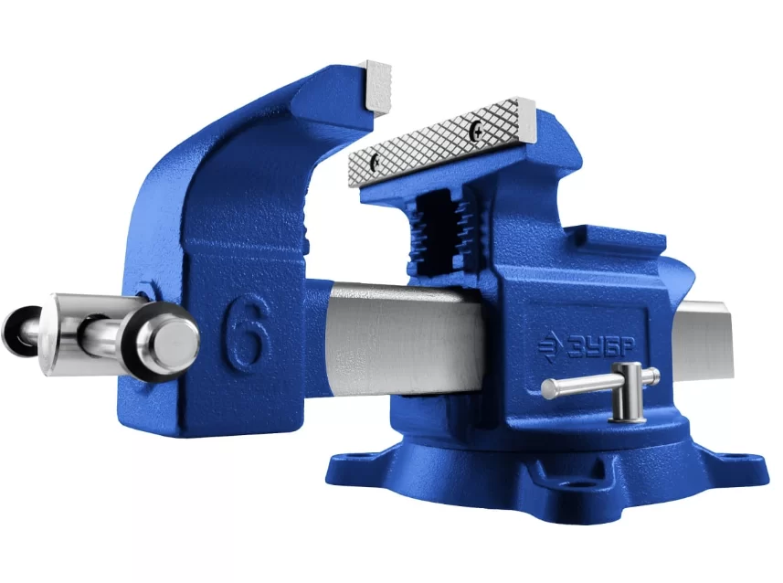 Тиски слесарные Зубр Профессионал 150 мм поворотные №1