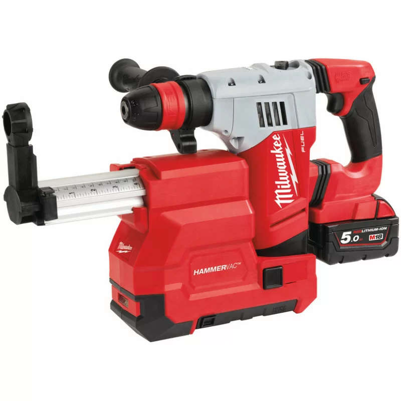 Аккумуляторный перфоратор Milwaukee M18 CHPXDE-502C FUEL (Li-Ion 5Ач) с системой пылеудаления – фото №1 Аккумуляторный перфоратор Milwaukee M18 CHPXDE-502C FUEL (Li-Ion 5Ач) с системой пылеудаления – №1