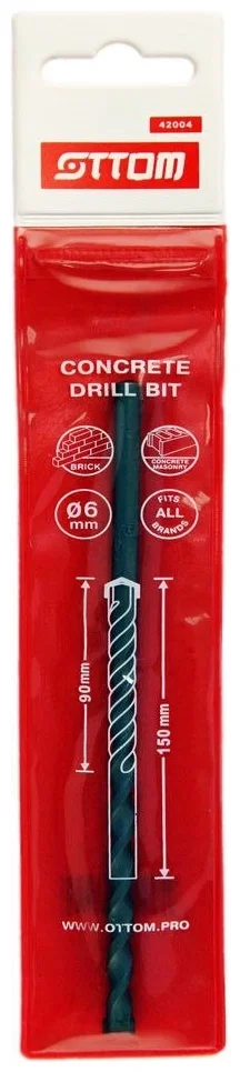 Сверло по бетону Ottom 6x150/90 мм – №1