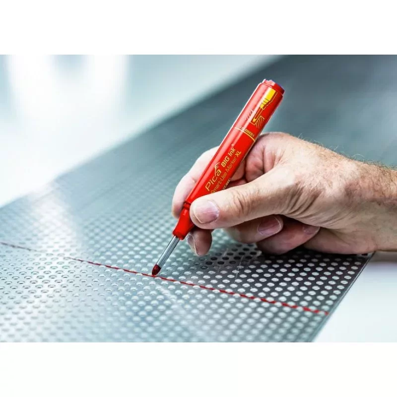 Маркер строительный для глубоких отверстий Pica BIG Ink Smart-Use 2-4 мм, красный (170/40) №3