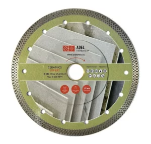 Похожие товары Диск алмазный Adel Instrument Ceramics Expert 180х1,5х25,4/22,2 мм турбо ультратонкий 