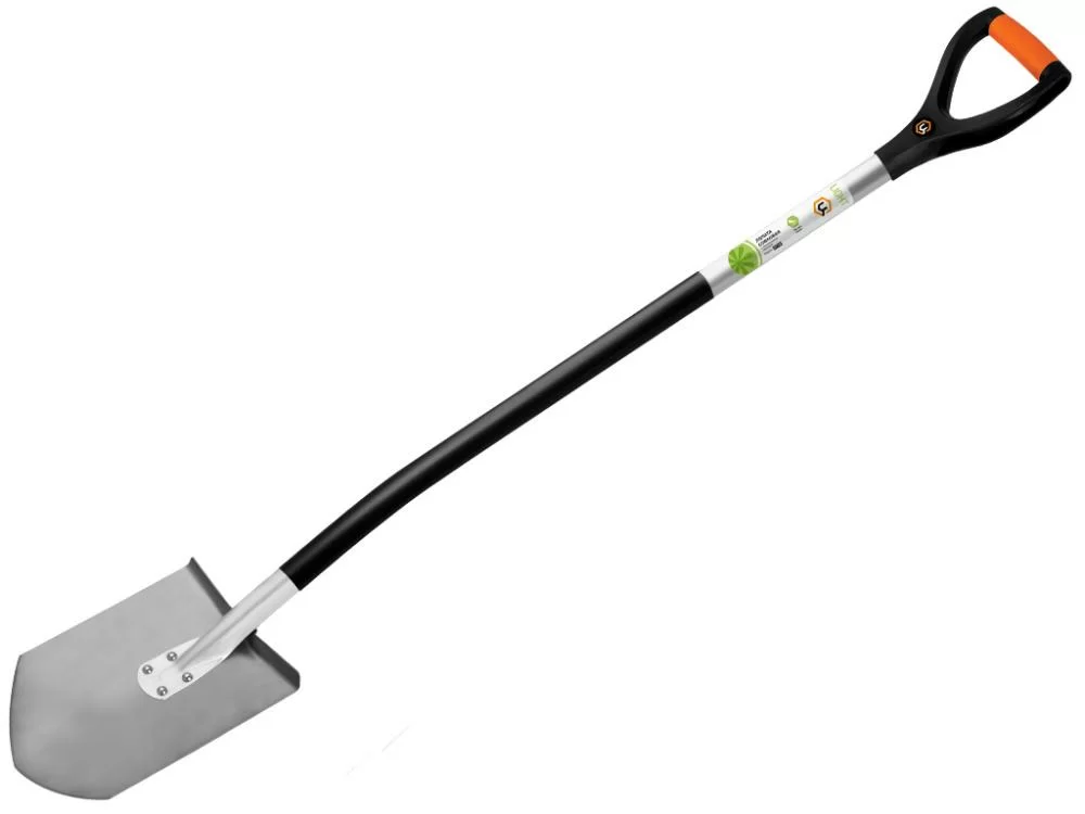 Лопата штыковая ЦИ "РАКЕТА" титановая с алюминиевым черенком – №1