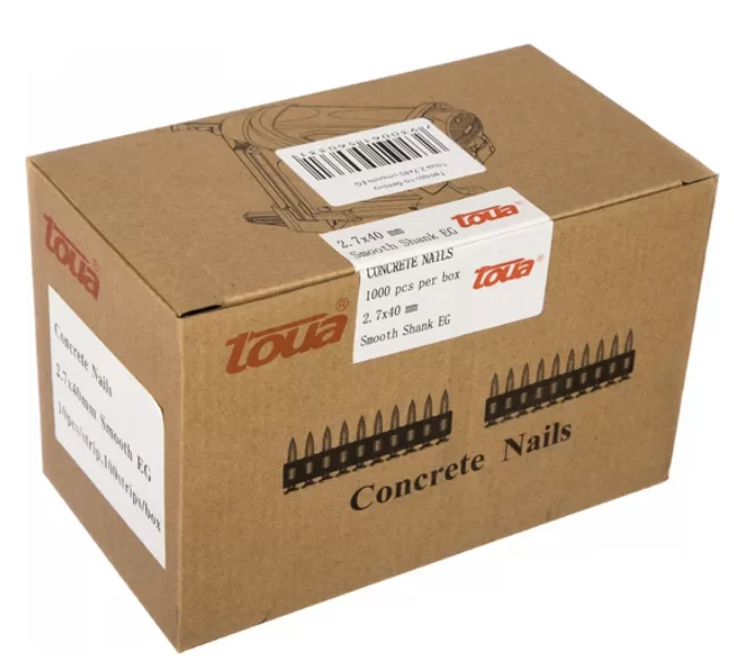 Дюбель-гвозди по бетону Toua CN 2,7х40 мм (1000 шт) №1