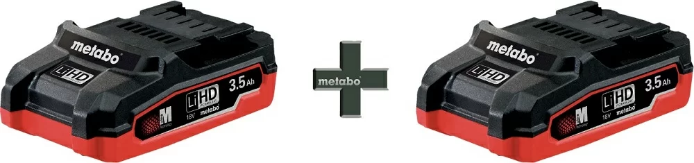 Комплект аккумуляторов Metabo 18В 4,0Ач x 2 шт – фото №1 Комплект аккумуляторов Metabo 18В 4,0Ач x 2 шт – №1