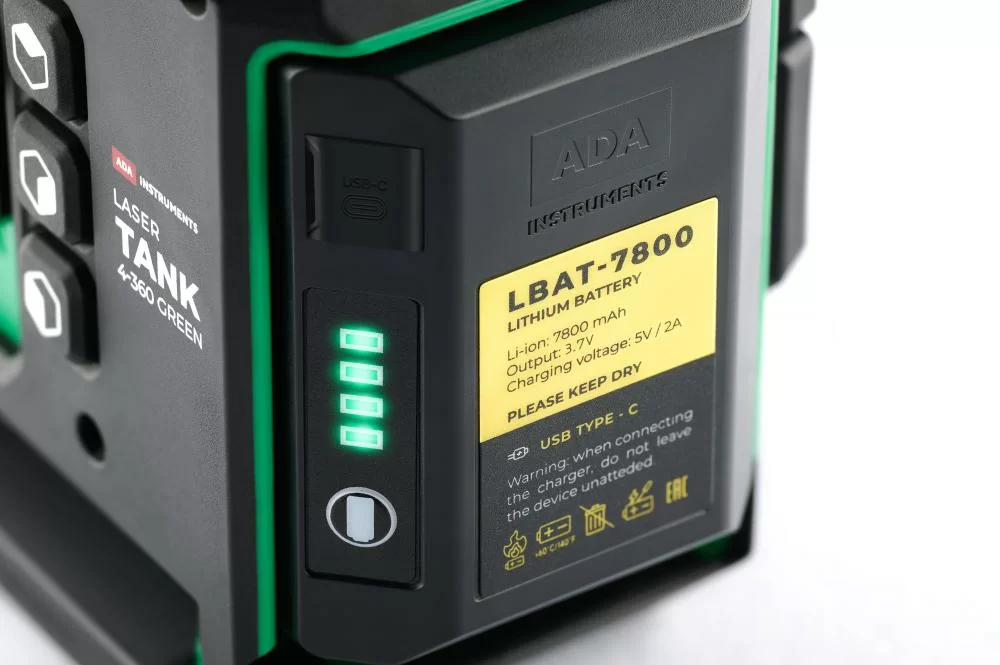 Уровень лазерный ADA LaserTank 4-360 Green Basic Edition №6